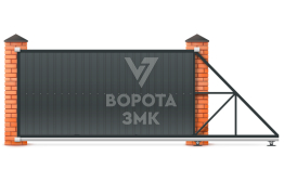 Ворота откатные механические 7 метров 7000×2700 ЗМК-8086