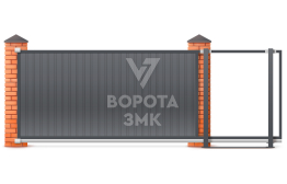 Ворота откатные сэндвич 2200×3200 ЗМК-7814