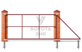 Откатные ворота 5500×1900 5,5 м ЗМК-7988
