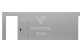 Ворота пожарные откатные 4500×4500 ЗМК-4687