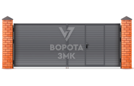 Ворота распашные утепленные 1500×3000 ЗМК-5229
