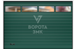 Ворота секционные 2125×3000 для навеса под автомобиль ЗМК-3465